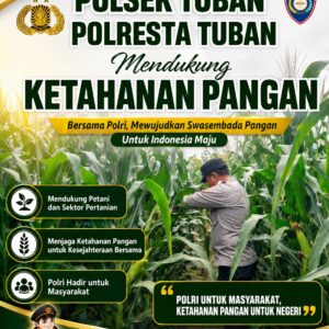 Bhabinkamtibmas Polsek Tuban Sambangi Lahan Jagung, Dukung Program Ketahanan Pangan Nasional