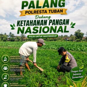 Dukung Astacita, Polsek Palang Polresta Tuban Pantau Langsung Lahan Jagung milik warga Desa Dawung