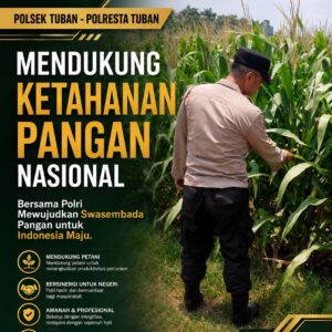 Polsek Tuban Dukung Ketahanan Pangan Nasional Melalui Monitoring Tanaman Jagung