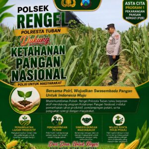 Polri Dukung Astacita, Polsek Rengel Polresta Tuban Turun Cek Tanaman Jagung Warga di Desa Maibit