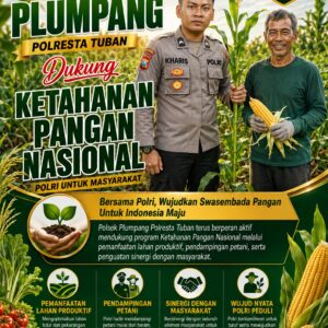 Polsek Plumpang Polresta Tuban Turun Langsung Cek Tanaman Jagung Warga