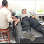 Wujud Kepedulian Polri, Personel Polres Bima Kota Donorkan Darah untuk Bantu Pasien RSUD Bima