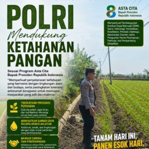Polri Dukung Astacita, Polsek Merakurak Polres Tuban Turun Cek Tanaman Jagung Warga di Desa Tuwiri Wetan