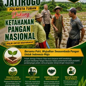 Polsek Jatirogo Turun ke Lahan produktif Desa Karangtengah Wujudkan Dukungan Astacita Swasembada Pangan