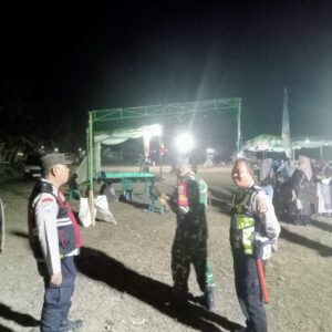 Polsek Tanjung Amankan Seleksi Bintang Vokalis Laski di Lapangan Majalangu
