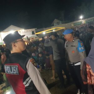 Polsek Gangga Amankan Festival Musik Merdeka Desa Bentek