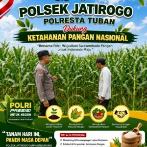 Dukung Asta Cita, Polsek Jatirogo Turun Langsung Pantau Ladang Jagung Warga Desa Jatiklabang