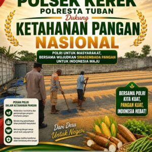 “Polsek Kerek Polresta Tuban Pantau Proses Pengeringan dan Penyimpanan Jagung, Dukung Ketahanan Pangan”