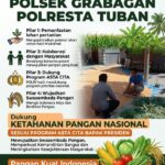 Polri Dukung Astacita, Polsek Grabagan Polresta Tuban Turun Cek Tanaman jagung milik Warga di Desa Grabagan