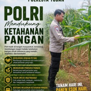 Dukung Astacita, Polsek Palang Polresta Tuban Pantau Langsung Lahan Jagung milik warga Desa Ketambul