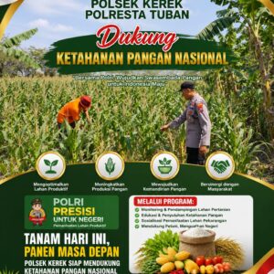 DUKUNG ASTA CITA, ANGGOTA POLSEK KEREK PANTAU AKTIVITAS PETANI JAGUNG DI DESA BINAAN