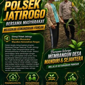 Polri dukung progam Astacita, Polsek Jatirogo Polresta Tuban Turun Cek Tanaman jagung Warga di Desa Ketodan