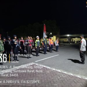 Jaga Kondusifitas Wilayah, Polres Sumbawa Barat Gelar Patroli Rinjani Gabungan