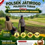 Dukung Astacita, Polsek Jatirogo Polresta Tuban Pantau Langsung Lahan Jagung milik warga Desa Bader