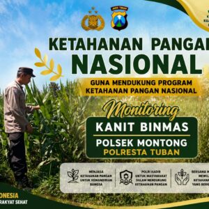 Polsek Montong Polresta Tuban Turun Cek Tanaman jagung Warga di Desa Ngulahan