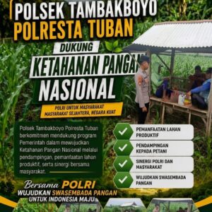 Polsek Tambakboyo Polres Tuban Turun Cek Tanaman jagung Warga di Desa Ngulahan