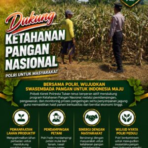 “Polsek Kerek Polresta Tuban Dukung Ketahanan Pangan Nasional, Wujudkan Swasembada Pangan dari Desa”