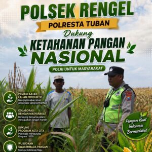 Polri Dukung Astacita, Polsek Rengel Polres Tuban Turun Cek Tanaman Jagung Warga di Desa Pekuwon