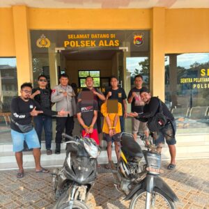 Polsek Utan Bersama Opsnal Polres Sumbawa Bekuk Dua Terduga Pelaku Curanmor Lintas Kecamatan