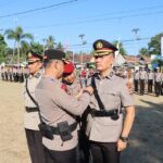 Kapolres Bima AKBP M.Anton Bhayangkara Gaisar S.I.K.M.H.Pimpin Upacara Sertijab Wakapolres Bima