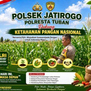 Polsek Jatirogo Turun ke Lahan produktif Desa Jombok Wujudkan Dukungan Astacita Swasembada Pangan