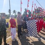Amankan 88 Regu Pelajar, Kapolsek Buer Kawal Ketat Lomba Gerak Jalan Tepat Waktu Tingkat SD dan SMP