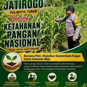 Polri dukung progam Astacita, Polsek Jatirogo Polresta Tuban Turun Cek Tanaman jagung Warga di Desa Demit