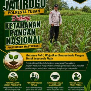 Dukung Asta Cita, Polsek Jatirogo Turun Langsung Pantau Ladang Jagung Warga Desa Besowo