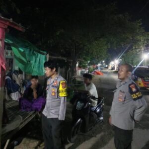 Cipta Kondisi diwilayah Hukumnya Polsek Monta Pertebal Patroli KRYD Malam Hari