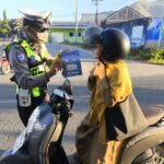 Tingkatkan Kesadaran Berlalu Lintas, Unit Kamsel Sat Lantas Polres Sumbawa Barat Gelar Kampanye Keselamatan dan Imbauan Humanis