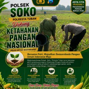 Polsek Soko Polresta Tuban Turun Langsung Cek Tanaman Jagung Warga
