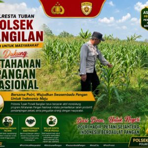 POLSEK BANGILAN DUKUNG KETAHANAN PANGAN, WUJUDKAN SWASEMBADA PANGAN DI WILAYAH