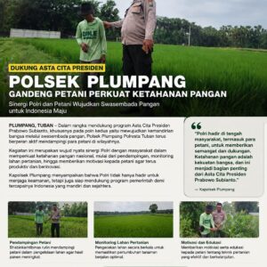 Polsek Plumpang Polresta Tuban Turun Langsung Cek Tanaman Jagung Warga