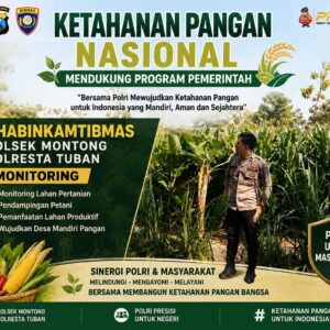 Polsek Montong Polresta Tuban Turun Cek Tanaman jagung Warga di Desa Bringin