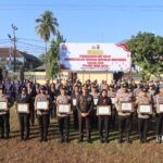 Momen Kemerdekaan, Polres Bima Kota Berikan Penghargaan kepada 28 Personel Berprestasi