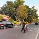 Ciptakan Kamseltibcarlantas, Sat Lantas Polres Sumbawa Gelar Strong Point Pagi di Titik Rawan Kota