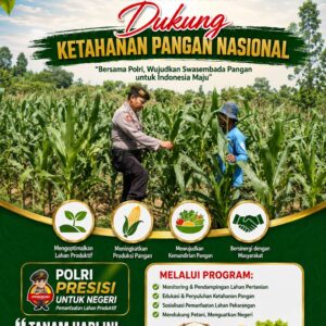“Anggota Polsek Kerek Polresta Tuban Dukung Ketahanan Pangan Nasional.