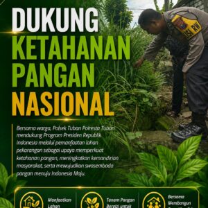 Polsek Tuban Dukung Ketahanan Pangan Nasional melalui Pemanfaatan Lahan Pekarangan