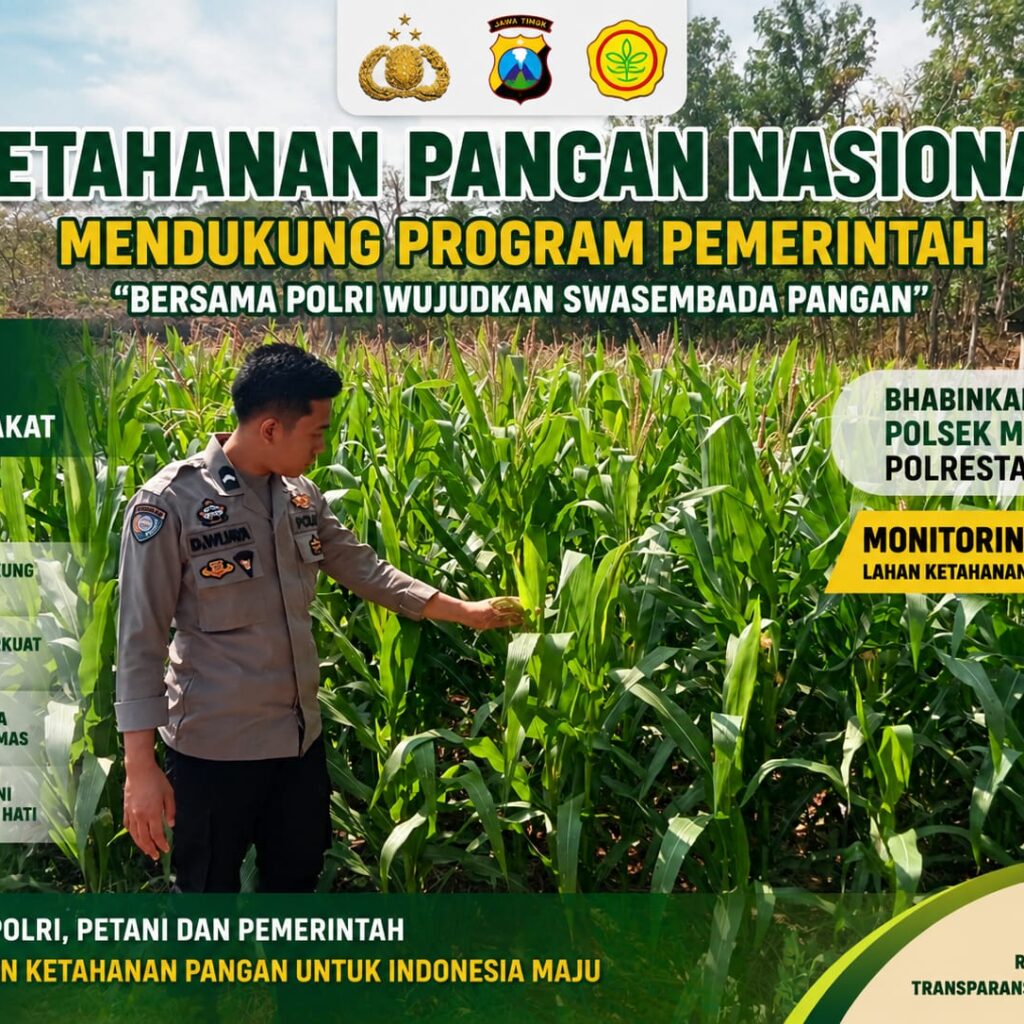 Polsek Montong Polresta Tuban Turun Cek Tanaman jagung Warga di Desa Pakel