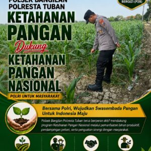 Ketahanan Pangan, Polri Hadir Dukung Swasembada Pangan Nasional