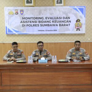 Tingkatkan Transparansi dan Akuntabilitas Anggaran, Polres Sumbawa Barat Gelar Kegiatan Monitoring, Evaluasi, dan Asistensi Bidang Keuangan