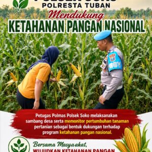 Polsek Soko Polresta Tuban Turun Langsung Cek Tanaman Jagung Warga