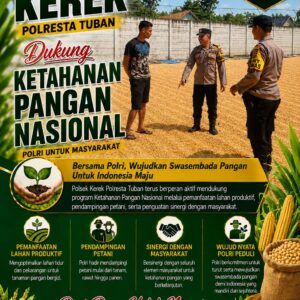 “Anggota Polsek Kerek Pantau Lokasi Pengeringan dan Penyimpanan Jagung”