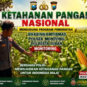 Polsek Montong Polresta Tuban Turun Cek Tanaman jagung Warga di Desa Ngulahan