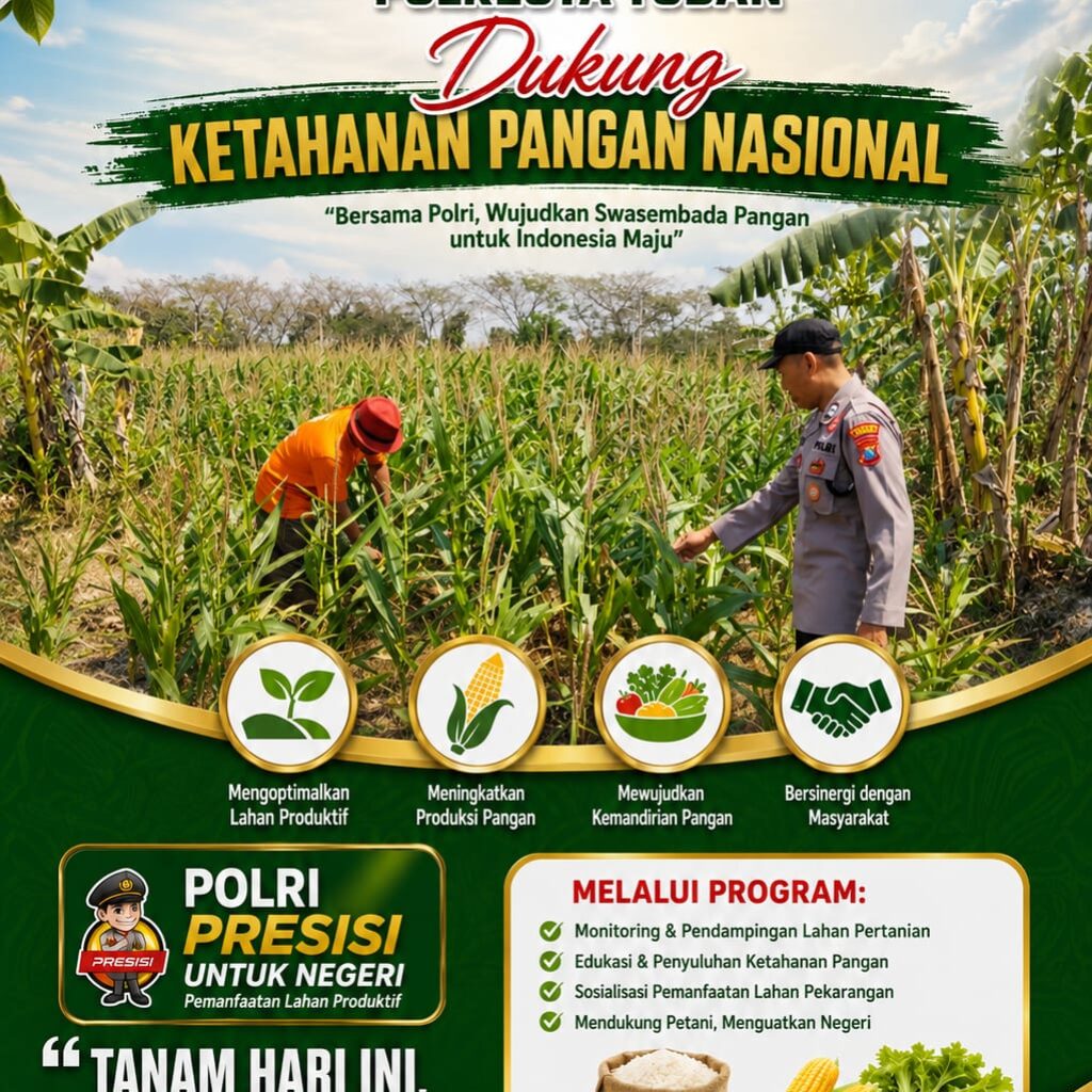 Bhabinkamtibmas Desa Margorejo Dampingi Petani Olah Lahan Pertanian