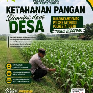 Polsek Jatirogo Turun ke Lahan produktif Desa Paseyan Wujudkan Dukungan Astacita Swasembada Pangan