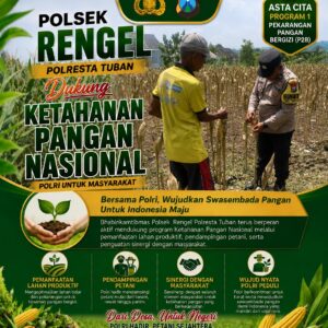 Polri Dukung Astacita, Polsek Rengel Polresta Tuban Turun Cek Tanaman Jagung Warga di Desa Rengel