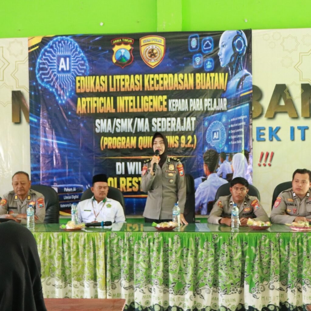 Fokus Pencegahan Kejahatan Siber & Kesadaran Hukum polresta Tuban gelar edukasi paham AI