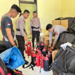 Siaga Bahaya Kebakaran, Polres Bima Kota Pasang APAR di Titik Strategis