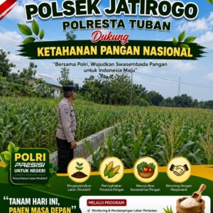 Polri dukung progam Astacita, Polsek Jatirogo Polresta Tuban Turun Cek Tanaman jagung Warga di Desa Kebonharjo